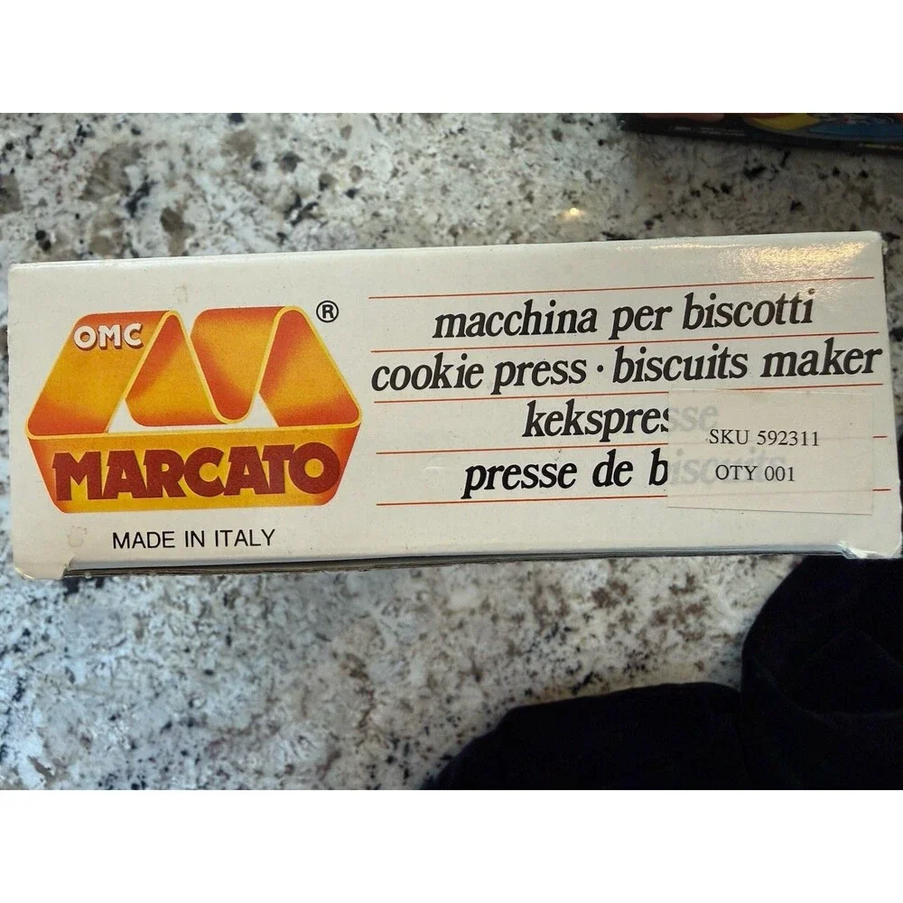 Marcato Atlas Cookie Press Biscuits Maker Italy 20 Discs